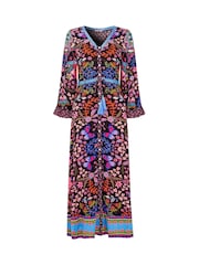 Joe Browns Black Petite Butterfly Border Print Maxi Dress - Image 7 of 7