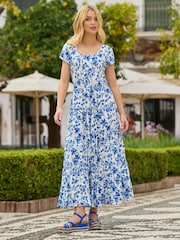 Joe Browns Floral Full Crinkle Maxi Skirt - Bild 1 von 7