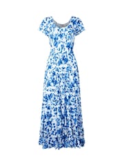 Joe Browns Floral Full Crinkle Maxi Skirt - Bild 7 von 7