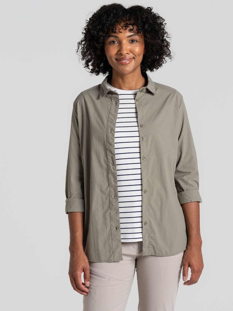 Craghoppers Green Nosi Life Freeda Long Sleeve Shirt - Image 1 of 6