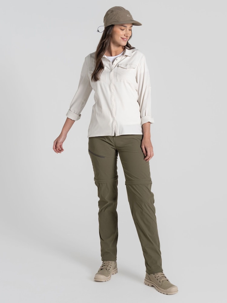 Craghoppers Green Nosi Life Pro Convertible Trousers - Image 2 of 10