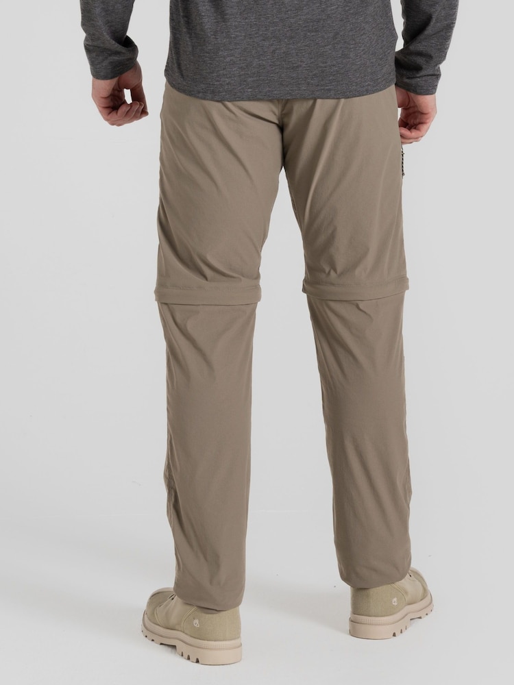 Craghoppers Nosi Life Pro Convertible III Brown Trousers - Image 2 of 7