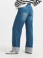 Simply Be Straight Leg Turn Up Denim Jeans - Bild 3 von 5
