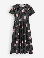 Simply Be Black Supersoft Scoop Neck Pocket Midi Dress - Image 5 of 5