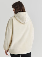 Simply Be Cream Pretty Secrets Bell Sleeve Fleece Lined Hoodie - Image 2 of 4