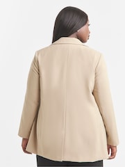 Simply Be Nude Nude Single Breasted Blazer - Image 2 of 4