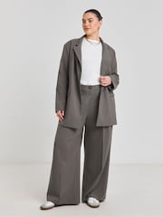 Simply Be Grey Nude Single Breasted Blazer - Image 5 of 5