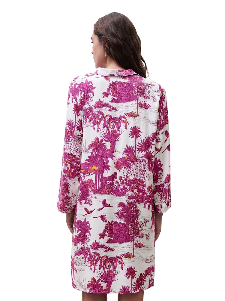Chantelle Pink Passionate Long Sleeve Beach Shirt - Image 2 of 4 Chantelle Pink Passionate Long Sleeve Beach Shirt - Image 2 of 4