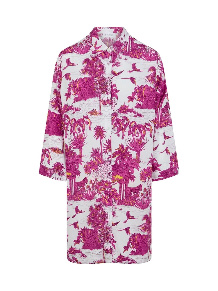 Chantelle Pink Passionate Long Sleeve Beach Shirt - Image 4 of 4 Chantelle Pink Passionate Long Sleeve Beach Shirt - Image 4 of 4