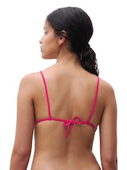 Chantelle Pink Pulp Non Wired Textured Triangle Bikini Top - Image 3 of 5