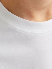 أبيض - JACK & JONES JUNIOR Skull Print 100% Cotton T-Shirt - صورة 5 من 7