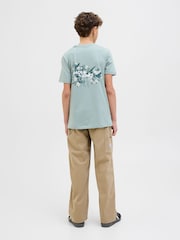 JACK & JONES JUNIOR Relaxed Fit Carpenter Brown Trousers - Image 5 of 6
