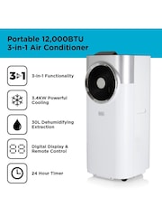 Black & Decker White 12,000 BTU 3-in-1 Air Conditioner - Image 2 of 8