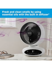 Black & Decker White 9” Air Circulation Desk Fan - Image 7 of 8