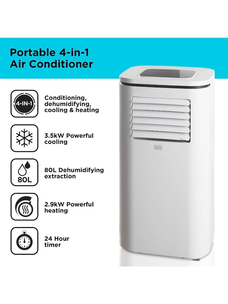 Black & Decker White 12,000 BTU 4-in-1 Air Conditioner - Image 2 of 8