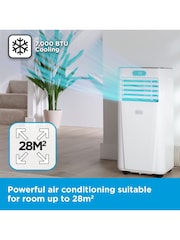 Black & Decker White 7000 BTU 3-in-1 Smart Air Conditioner - Image 3 of 8
