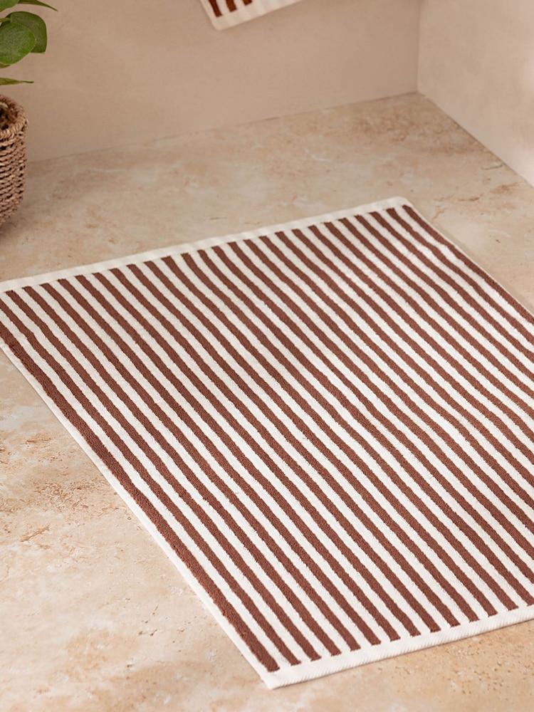 Yard Forest Hebden Stripe 100% Cotton Bath Mat - Image 1 of 5