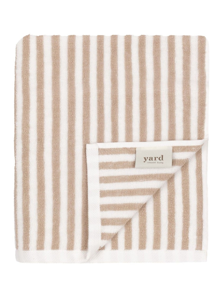 Yard Natural Hebden Stripe 100% Cotton Bath Mat - Image 4 of 4