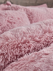 Catherine Lansfield Blush So Soft Cuddly Deep Pile Duvet Cover and Pillowcase Set - Image 3 of 4