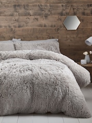 Catherine Lansfield So Soft Cuddly Deep Pile Duvet Cover and Pillowcase Set - Изображение 1 из 4