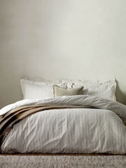 Yard Hebden Striped 100% Bumbac Husă pentru pilotă and Pillowcase Set - Imaginea 1 din 4