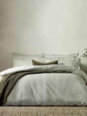 Yard Hebden Striped 100% Cotton Duvet Cover and Pillowcase Set - Imagen 1 de 4