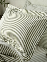 Yard Hebden Striped 100% Cotton Duvet Cover and Pillowcase Set - Imagen 4 de 4