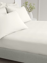 Bianca Cream 200 Thread Count Cotton Percale Deep Fitted Sheet Deep Fitted Sheet - Image 2 of 4