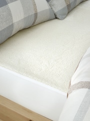 Catherine Lansfield Cream Thermal Fleece Under Blanket Fitted Sheet - Image 1 of 2