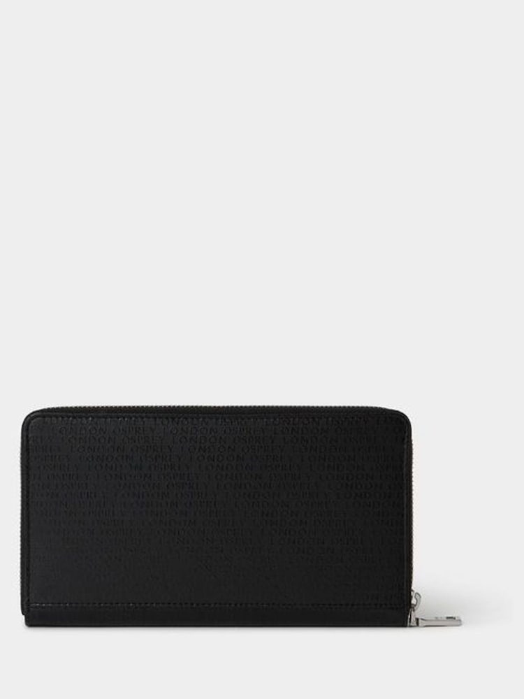 Osprey London Large The Deboss Leather Travel Black Wallet - Bild 2 von 3