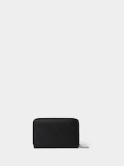 Osprey London Medium The Deboss Leather Zip Around Black Purse - Image 2 of 4