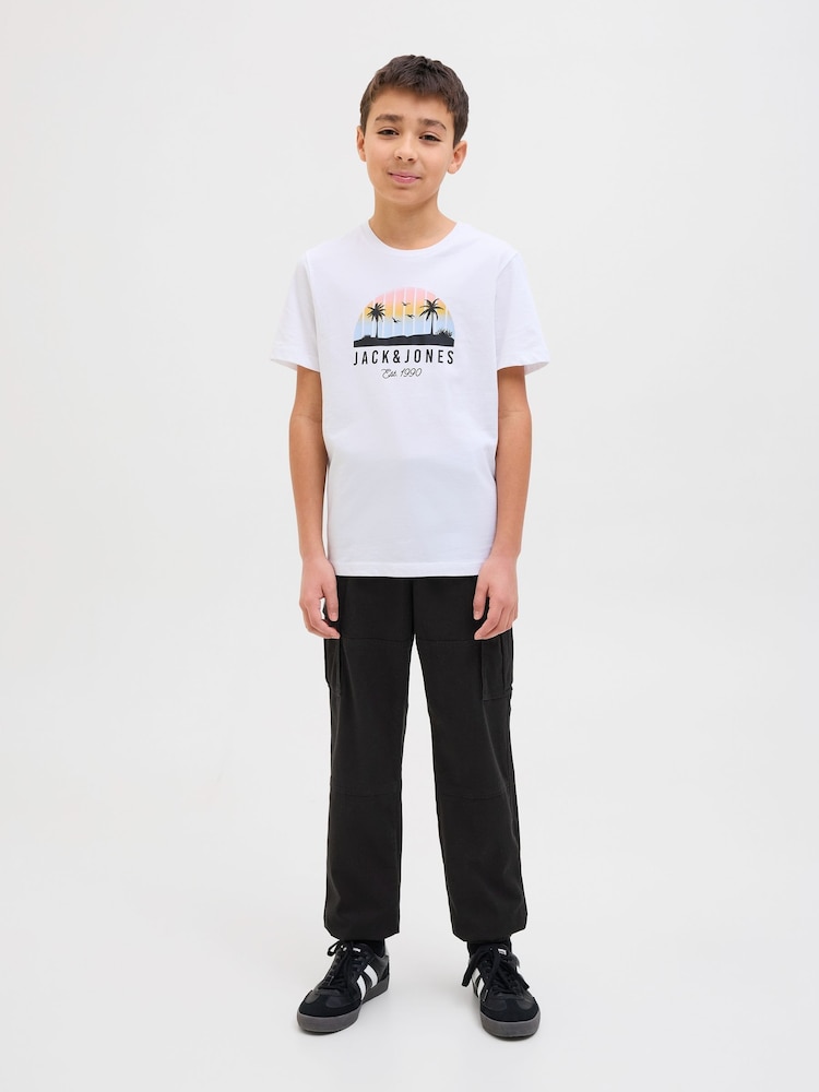 JACK & JONES Junior Cuffed Cargo Trousers - Image 4 of 7