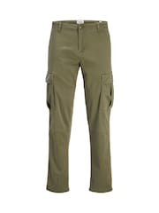 JACK & JONES Junior Relaxed Fit Straight Leg Cargo Trousers - Image 1 of 2