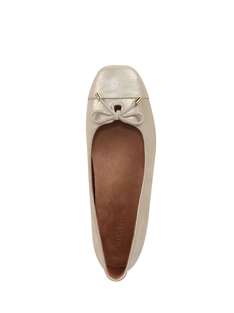 Vionic Klara Wide Fit Ballerina Shoes - Image 4 of 5
