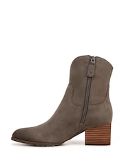 Vionic Womens Wide Fit Grey Bishop Arch Support Western Boots - Image 2 of 7