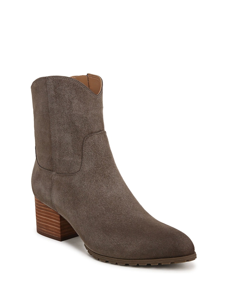Vionic Womens Wide Fit Grey Bishop Arch Support Western Boots - Image 3 of 7