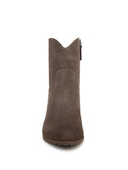 Vionic Womens Wide Fit Grey Bishop Arch Support Western Boots - Image 4 of 7