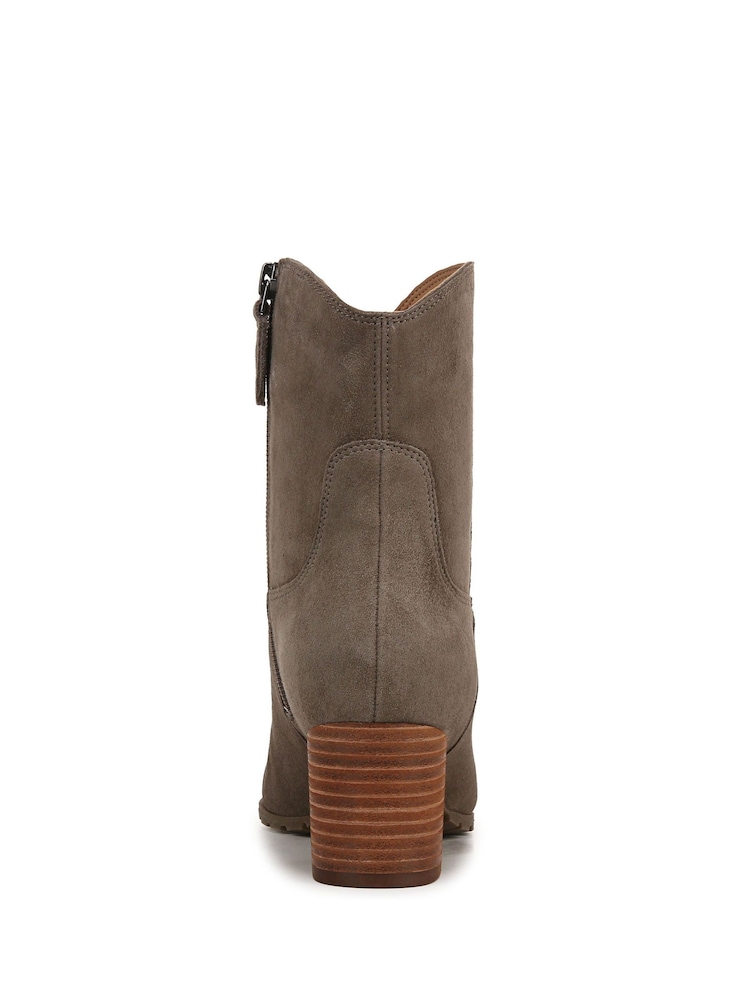 Vionic Womens Wide Fit Grey Bishop Arch Support Western Boots - Image 5 of 7