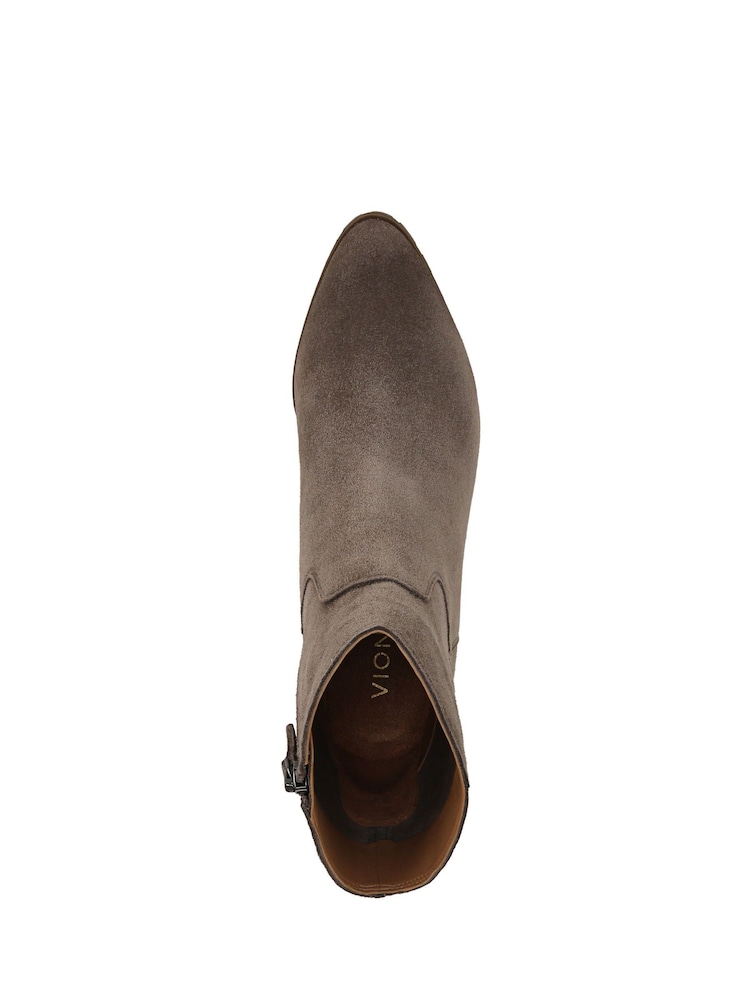 Vionic Womens Wide Fit Grey Bishop Arch Support Western Boots - Image 6 of 7