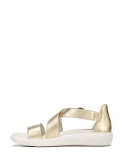 Vionic Womens Wide Fit Gold Harmony Rx Arch Support Sandals - Image 2 of 7