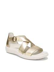 Vionic Womens Wide Fit Gold Harmony Rx Arch Support Sandals - Image 3 of 7