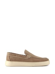 Pavers Cream Leather Slip-Ons Shoes - Image 1 of 5