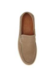 Pavers Cream Leather Slip-Ons Shoes - Image 4 of 5