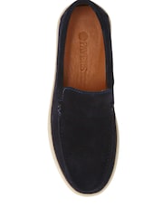 Pavers Blue Leather Slip-Ons Shoes - Image 4 of 5