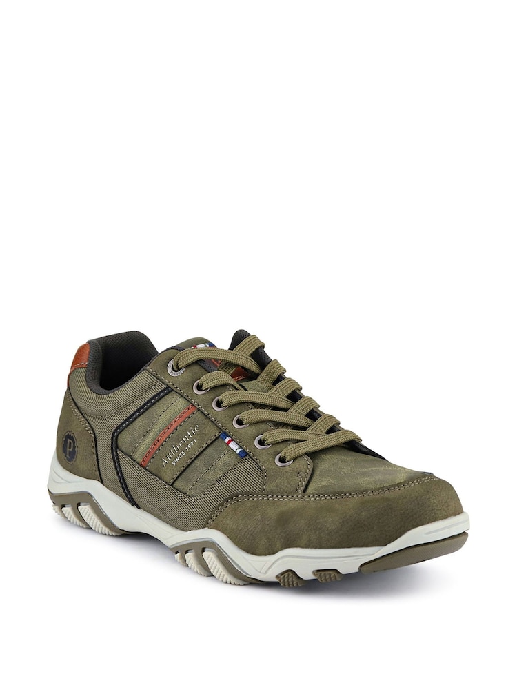 Pavers Green Lace-Up Casual Trainers - Image 2 of 5