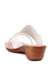 Pavers White Smart Toe Post Sandals - Image 3 of 5