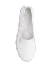 Pavers White Slip-Ons Leather Pumps - Image 4 of 5