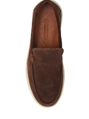 Pavers Brown Leather Slip-Ons Shoes - Image 2 of 5