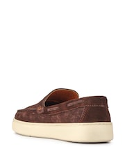 Pavers Brown Leather Slip-Ons Shoes - Image 3 of 5