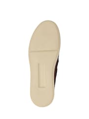 Pavers Brown Leather Slip-Ons Shoes - Image 5 of 5